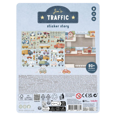 Hojas de pegatinas de Little Dutch Jim's Traffic