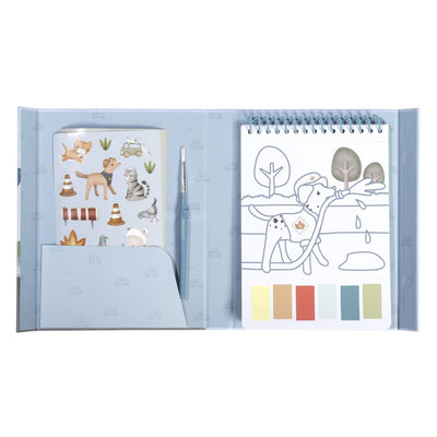 Piccolo set di acquerelli olandesi Jim Vouigen - incl. pennello e adesivi