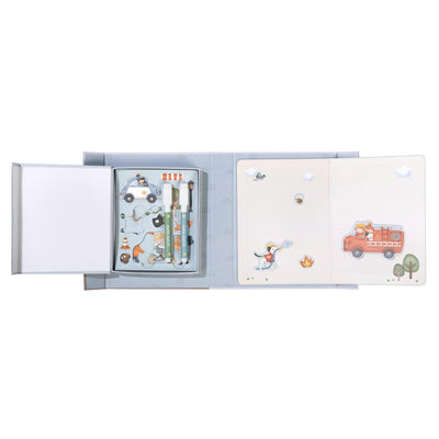 Piccolo set da colorare per lavagna olandese - Veicoli Jim