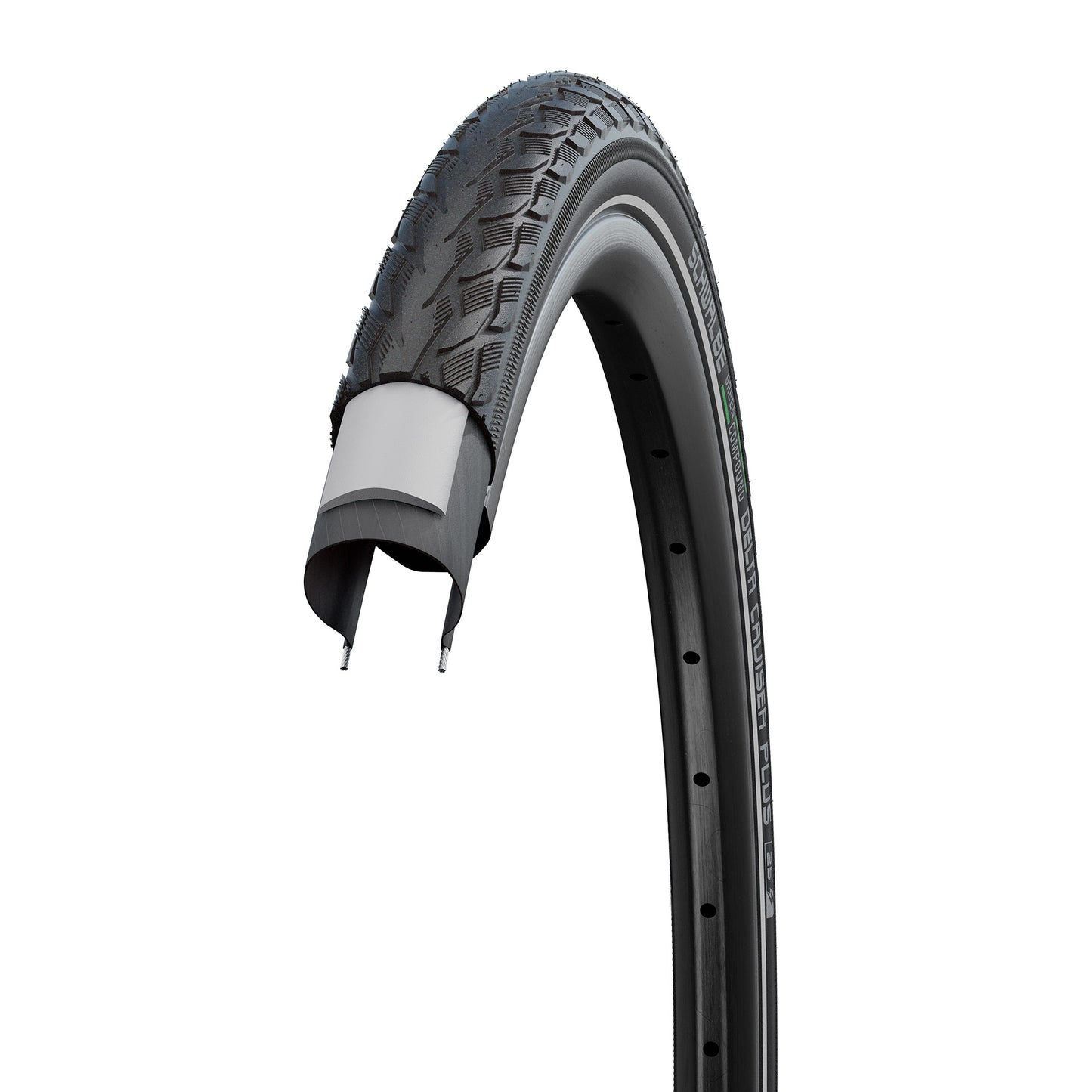 Schwalbe buitenband 28x1 5 8x1 3 8 (37-622) delta cruiser bruin reflex