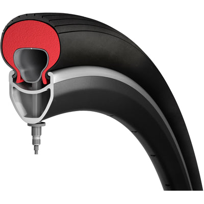 Armatura per pneumatici in tannus 27.5x2.60-3.00 rosso anti-percorsi