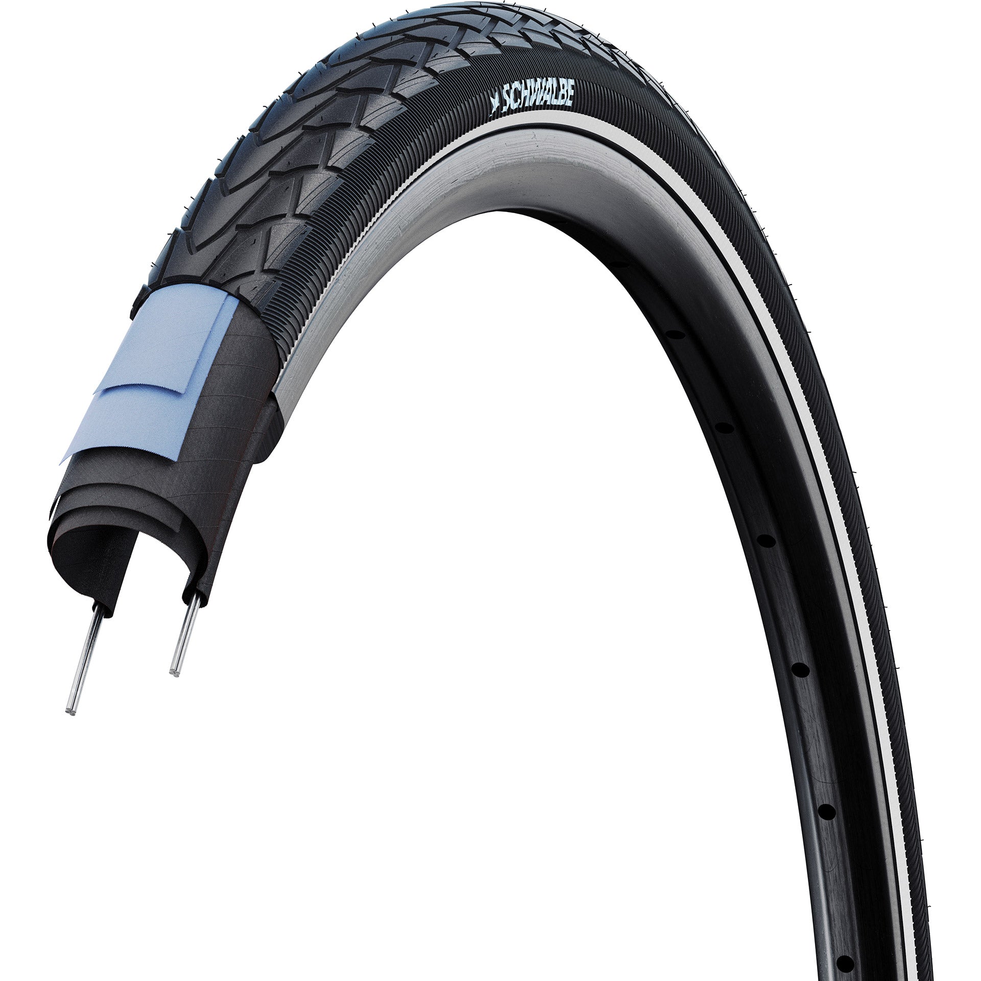 Pneumatico esterno Schwalbe Marathon Racer R-Guard 35-622 zw refl