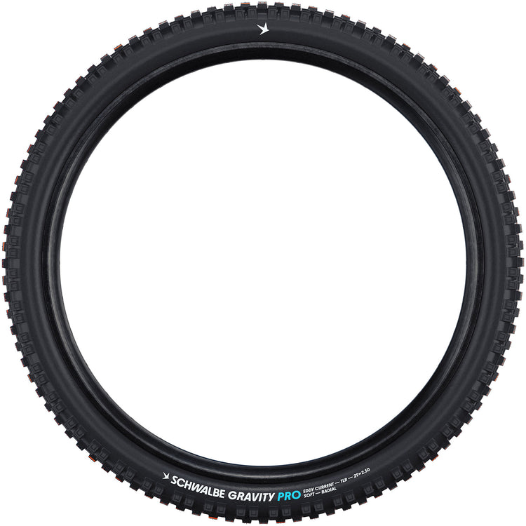 Schwalbe Eddy Current posteriore - tle - Addix Soft - Super Gravity - 27.5x2.60 - Nero