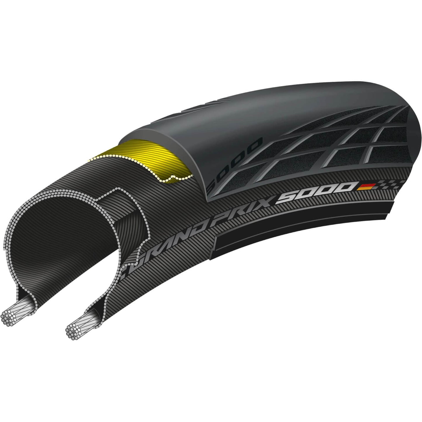 Continental Grand Prix 5000 - Racing Bike Band 28-622 - Negro