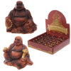 Mini effetto in legno cinese Buddha sorridente