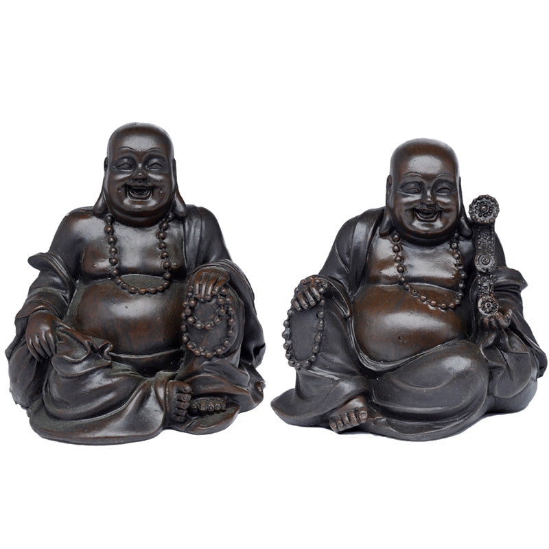 Paz del este de la madera cepillada en el este Buda de risa china