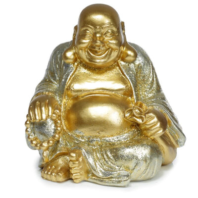 Mini scintillante cinese ridente Buddha 8cm