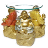 Felicità glitter cinese ridere olio di Buddha e bruciatore di fragranze di cera