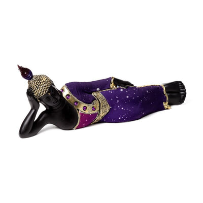 Buda de tailandés negro púrpura descansando