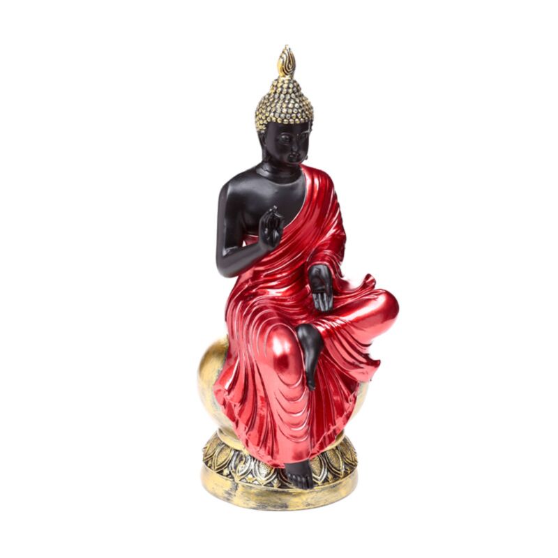 Rosso, nero oro Thai Buddha Illuminazione
