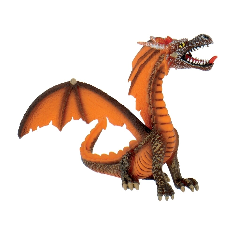 Bullyland draak zittend oranje (75595)