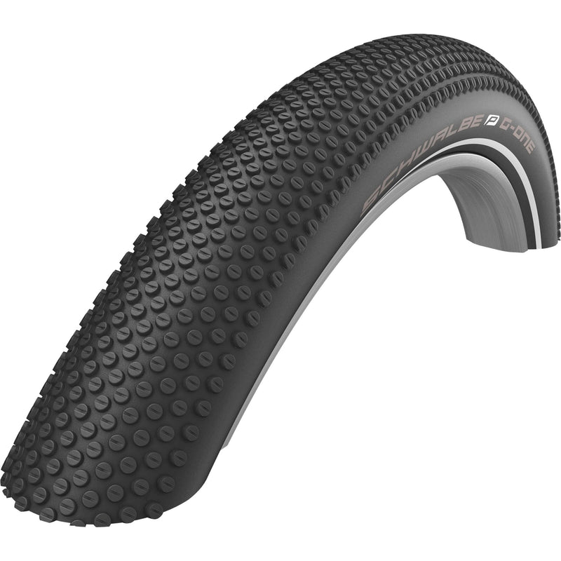 Banda plegable Schwalbe G-One Allround DD RaceGuard 29 x 2.25 57-622 mm-negro con reflexión