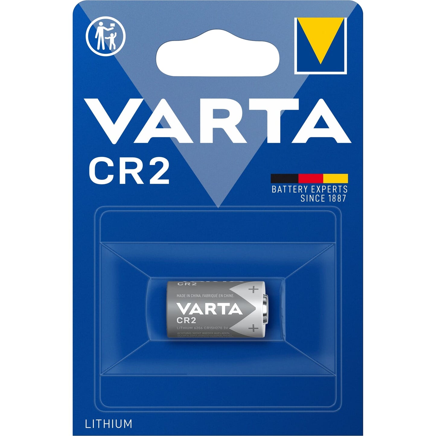 Varta Battery CR2 Lithium 3V
