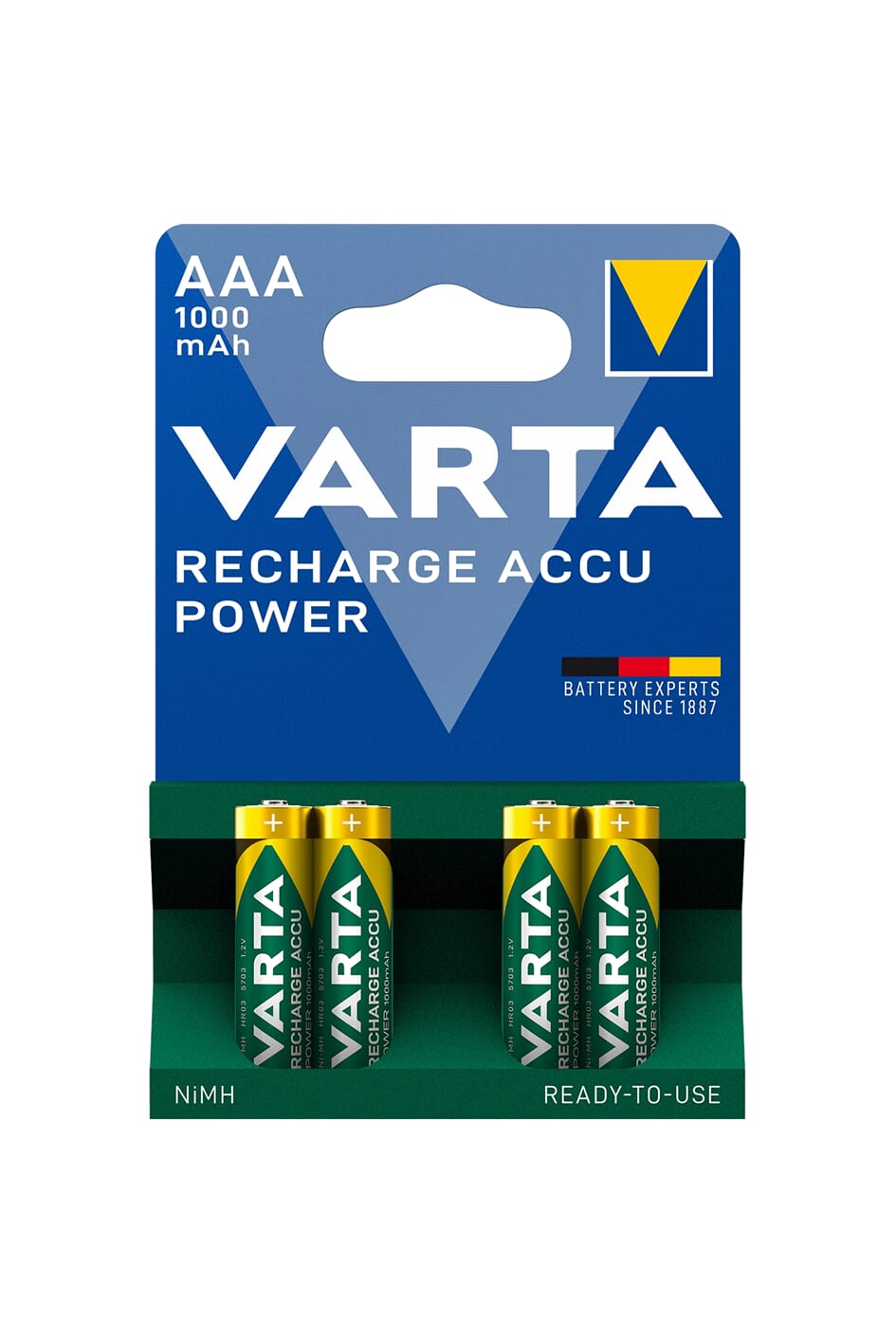 Varta Battery R03 AAA ricaricabile 1000Mah KRT (4)