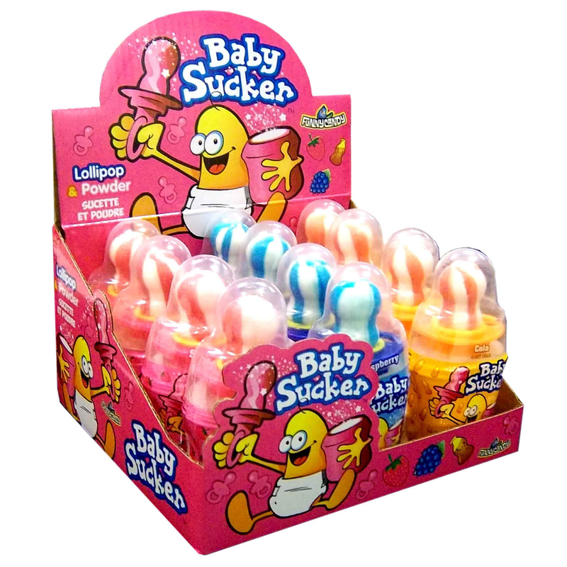 Chupadores de caramelo divertidos para bebé (12 piezas)