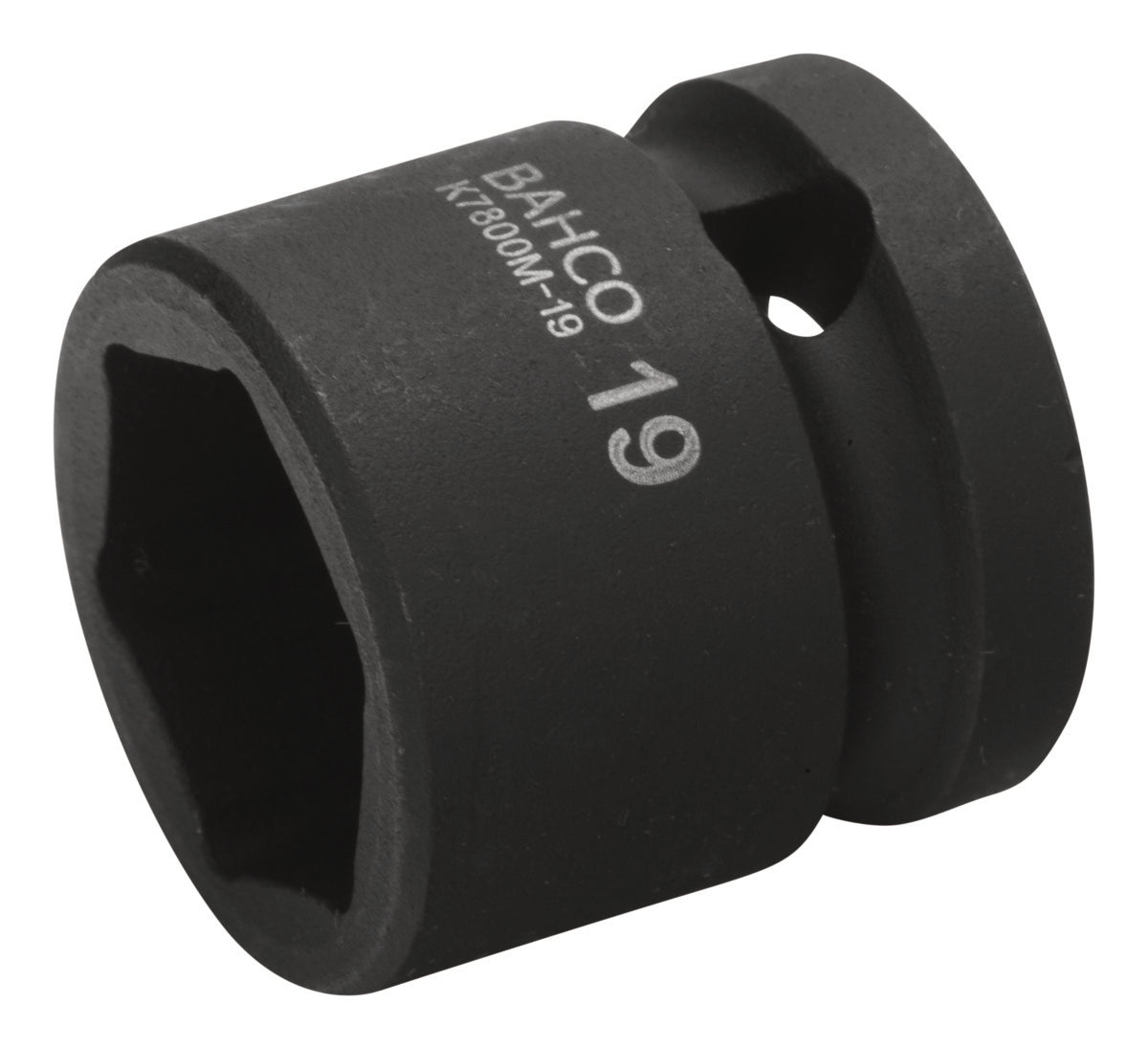 Vaso de impacto Bahco 1 2 | corto | hexágono | fosfatado | 19mm-k7800m-19
