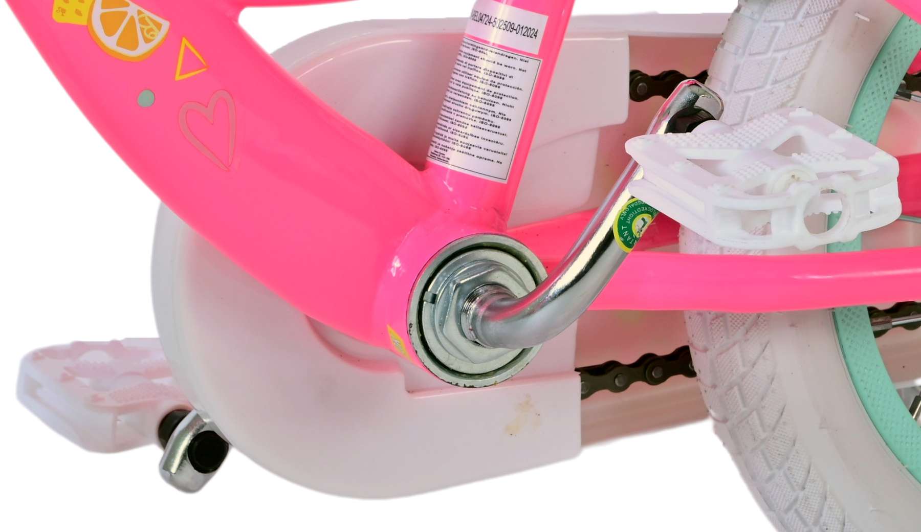 Barbie kinderfiets - meisjes - 12 inch - roze - twee handremmen