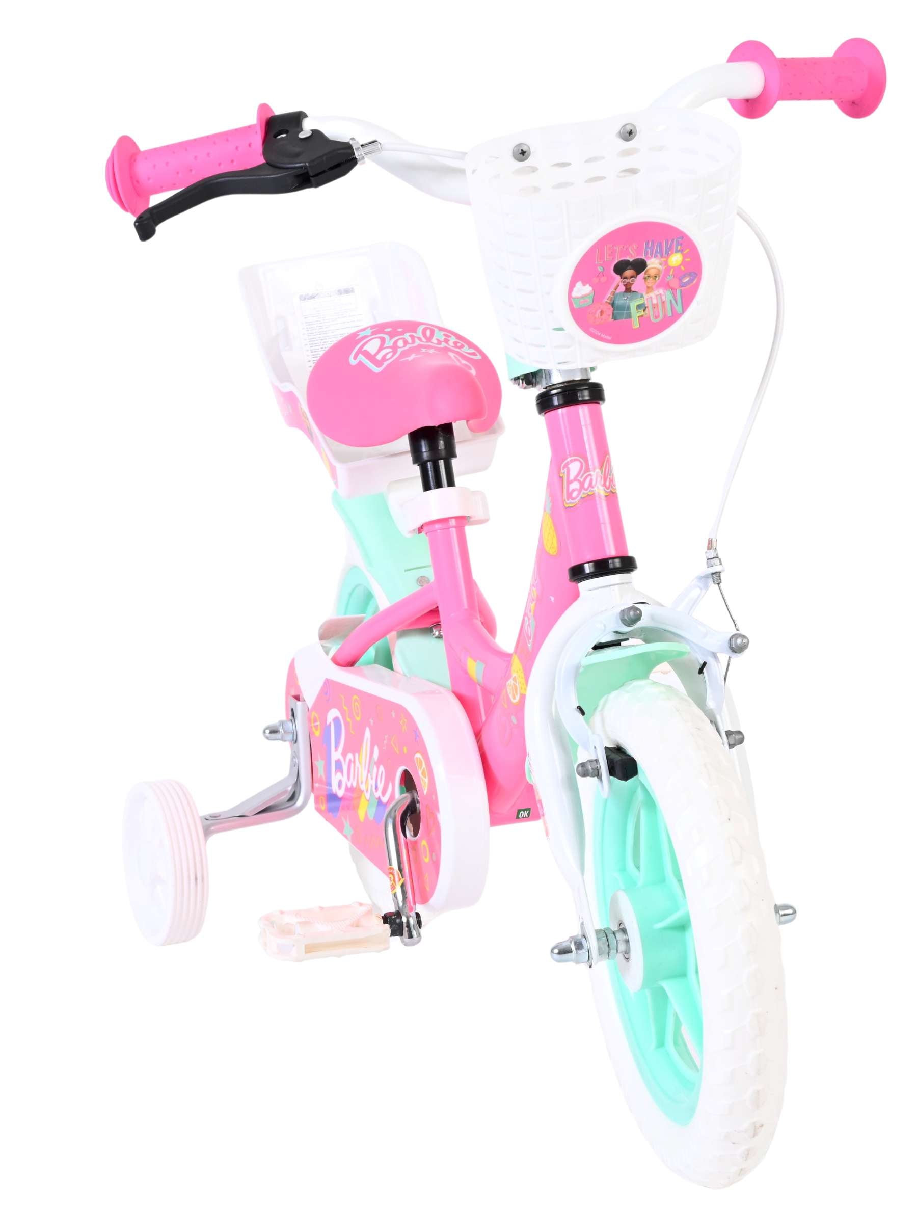 Barbie kinderfiets - meisjes - mag wheels - 12 inch - roze