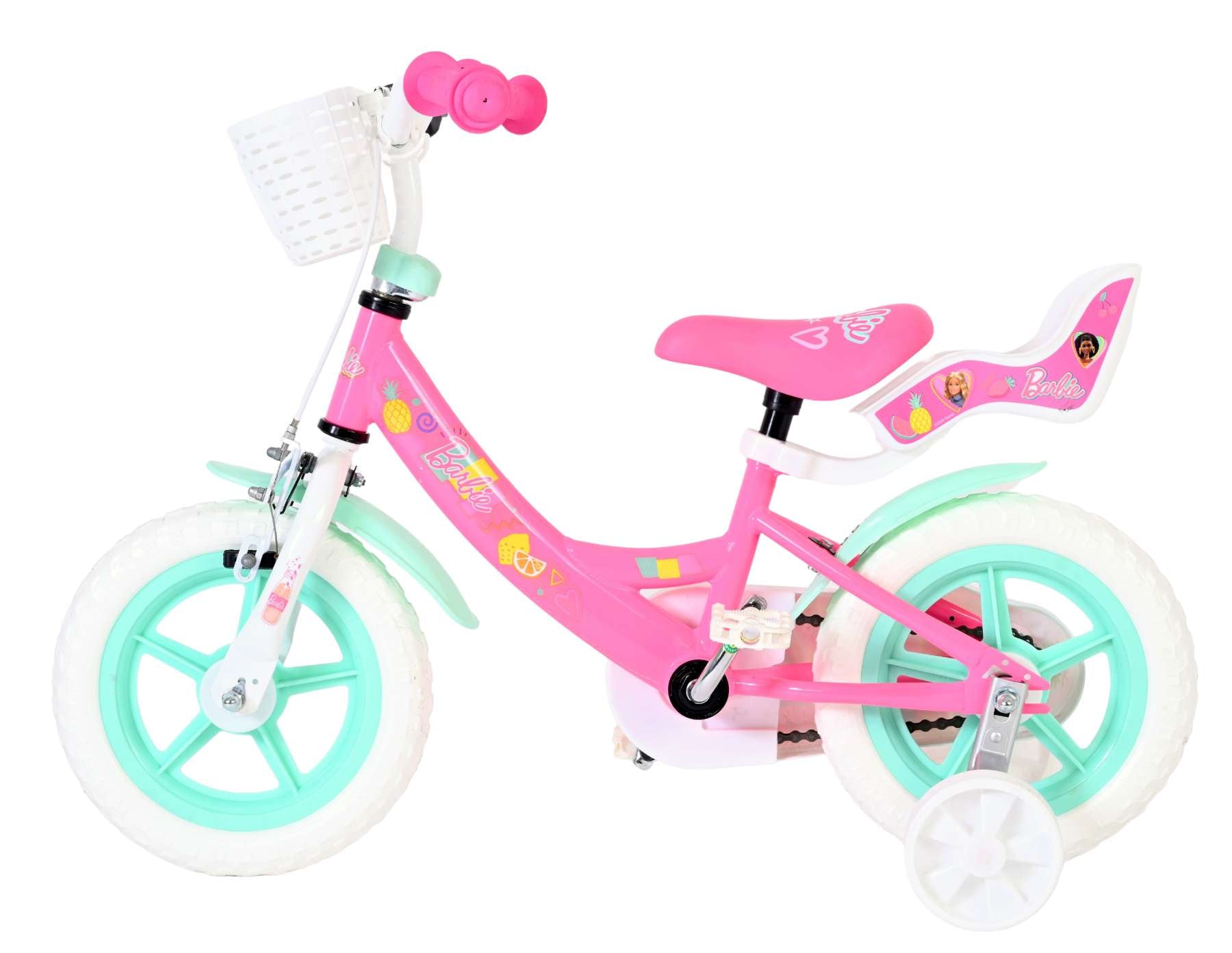 Barbie kinderfiets - meisjes - mag wheels - 12 inch - roze