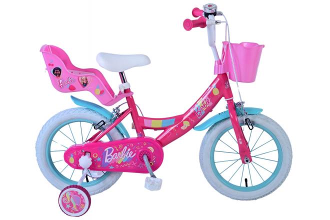 Barbie Children's Bike Girls de 14 pulgadas Pink dos frenos de mano