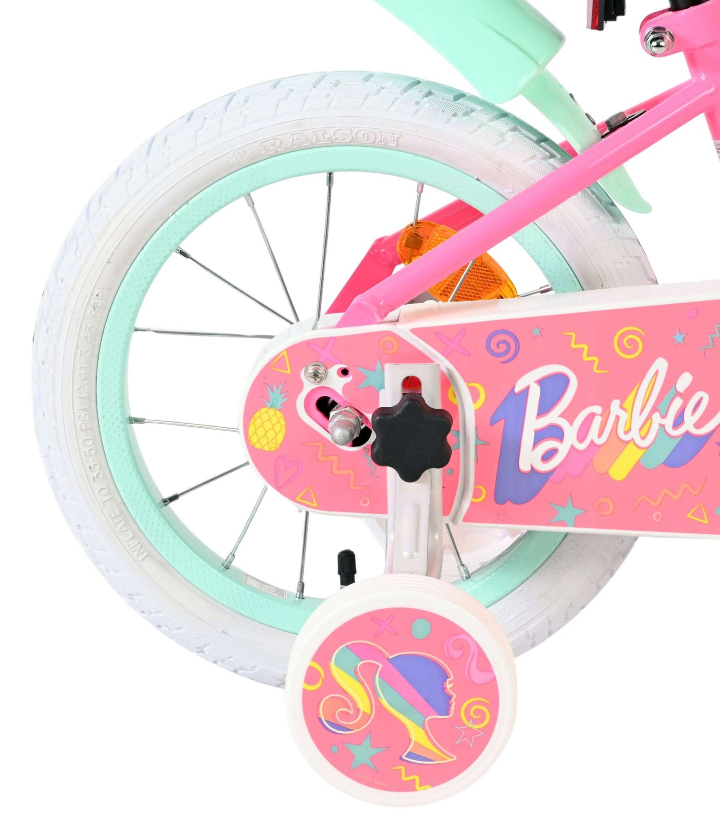 Bicicleta infantil Barbie - niñas - 14 pulgadas - rosa