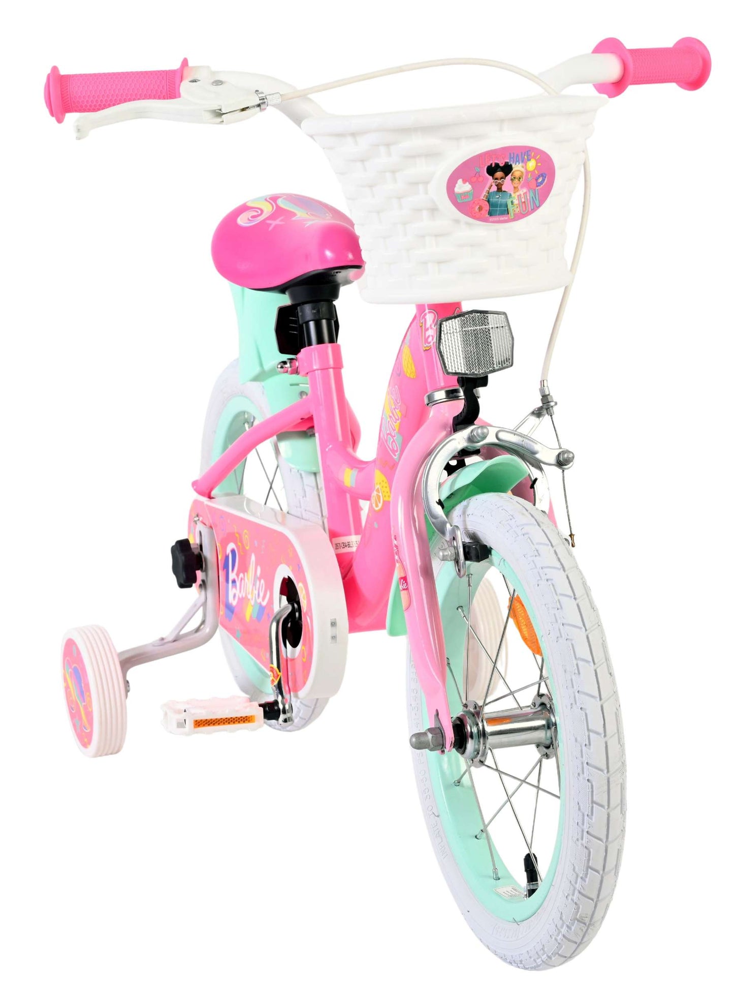 Bicicleta infantil Barbie - niñas - 14 pulgadas - rosa