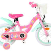 Bicicleta infantil Barbie - niña - 14 pulgadas - rosa - dos frenos de mano