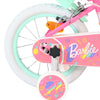 Bicicleta infantil Barbie - niña - 14 pulgadas - rosa - dos frenos de mano