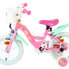 Bicicleta infantil Barbie - niña - 14 pulgadas - rosa - dos frenos de mano
