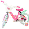 Bicicleta infantil Barbie - niña - 14 pulgadas - rosa - dos frenos de mano