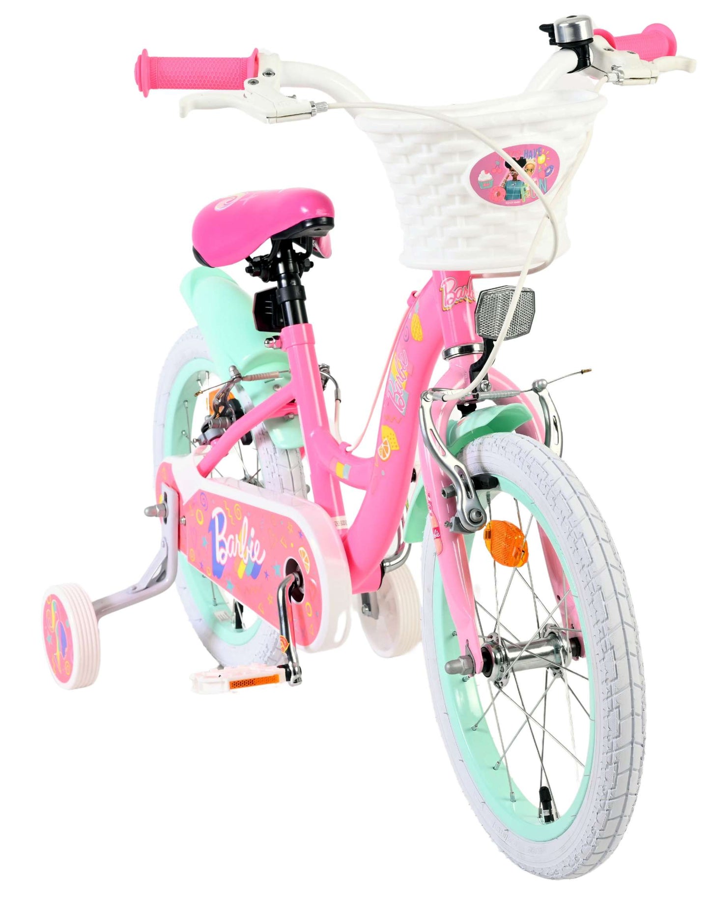 Bicicletta per bambini Barbie - ragazze - 16 pollici - rosa - due freni a mano