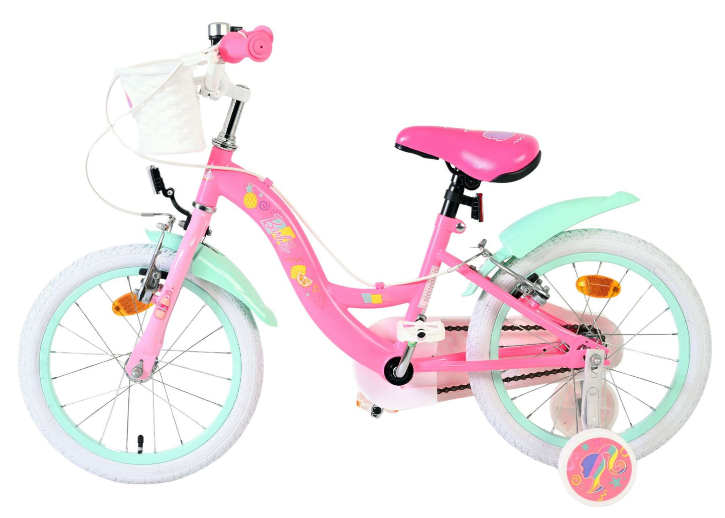Bicicletta per bambini Barbie - ragazze - 16 pollici - rosa - due freni a mano