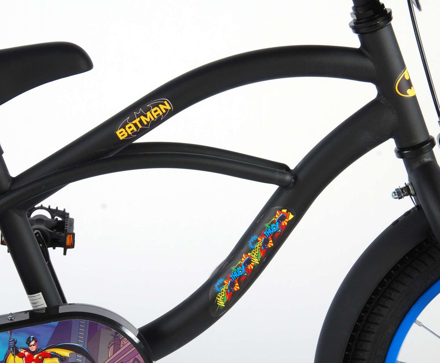Bicicleta para niños Batman de 16 pulgadas - negro