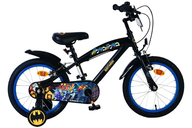 Bicicletta per bambini Batman - ragazzi - 16 pollici - nera - 2 freni a mano