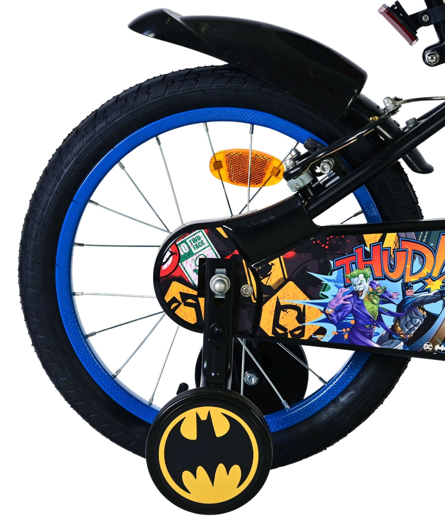 Bicicletta per bambini Batman - ragazzi - 16 pollici - nera - 2 freni a mano