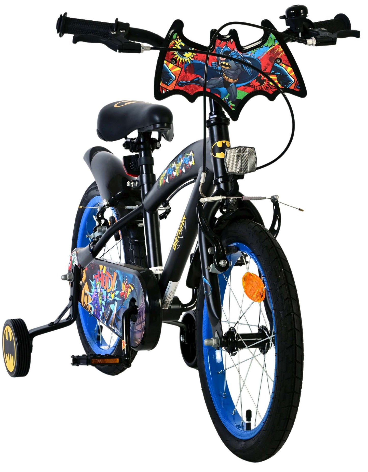 Bicicletta per bambini Batman - ragazzi - 16 pollici - nera - 2 freni a mano