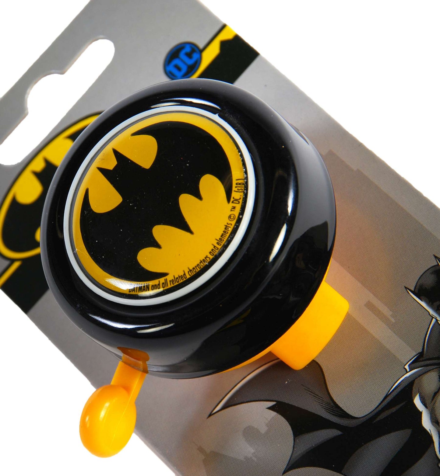 fietsbel Batman 50 mm zwart geel