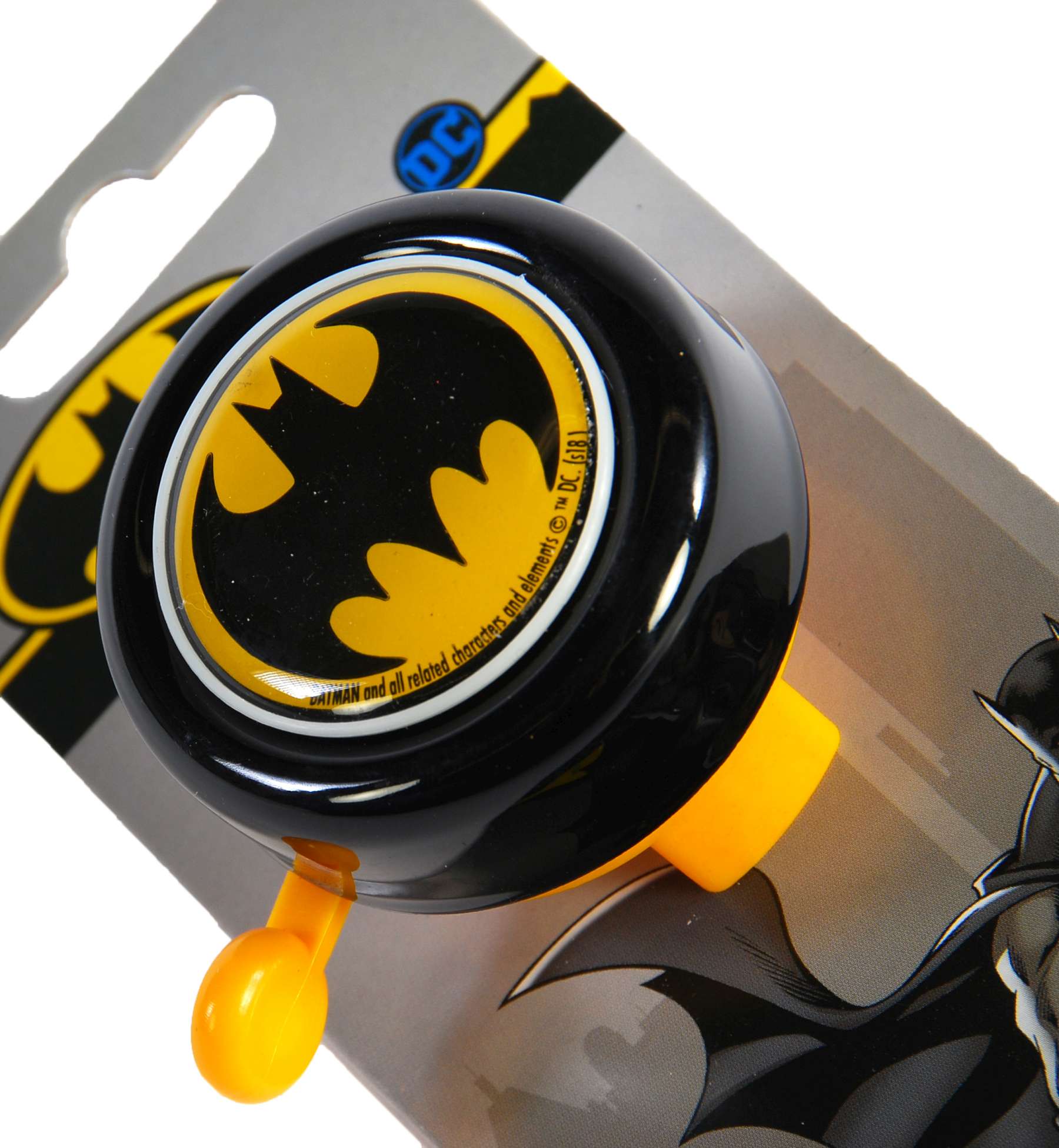 Bicycle Bell Batman 50 mm Giallo nero