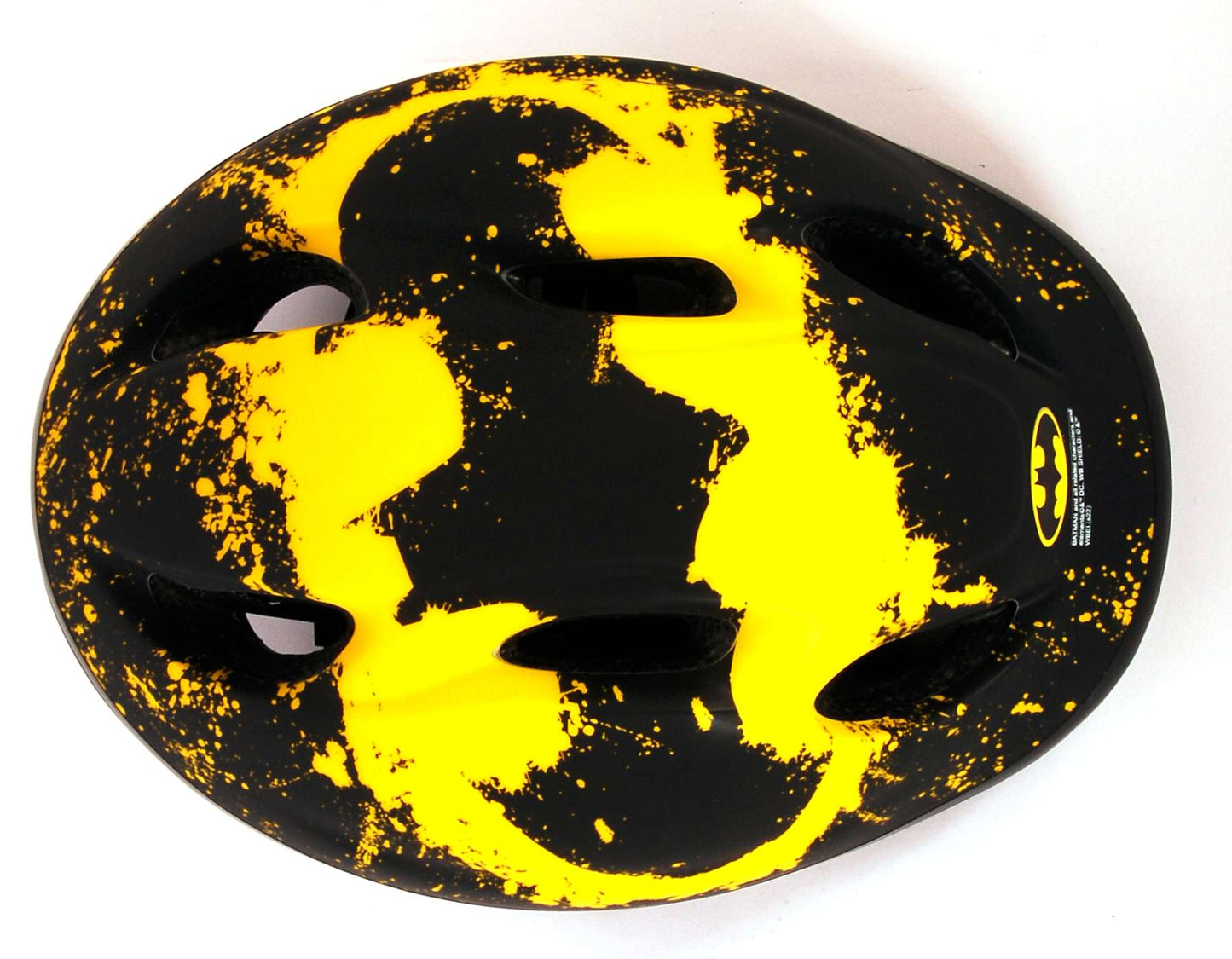 Casco de bicicleta de skate Batman Junigoud 52-56 cm de amarillo negro