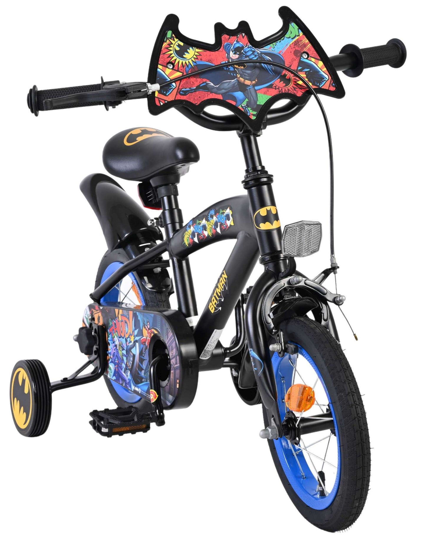 Bicicletta per bambini Batman - ragazzi - 12 pollici - nera