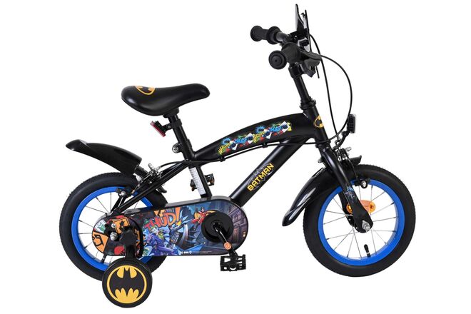 Bicicletta per bambini Batman - ragazzi - 12 pollici - nera - due freni a mano