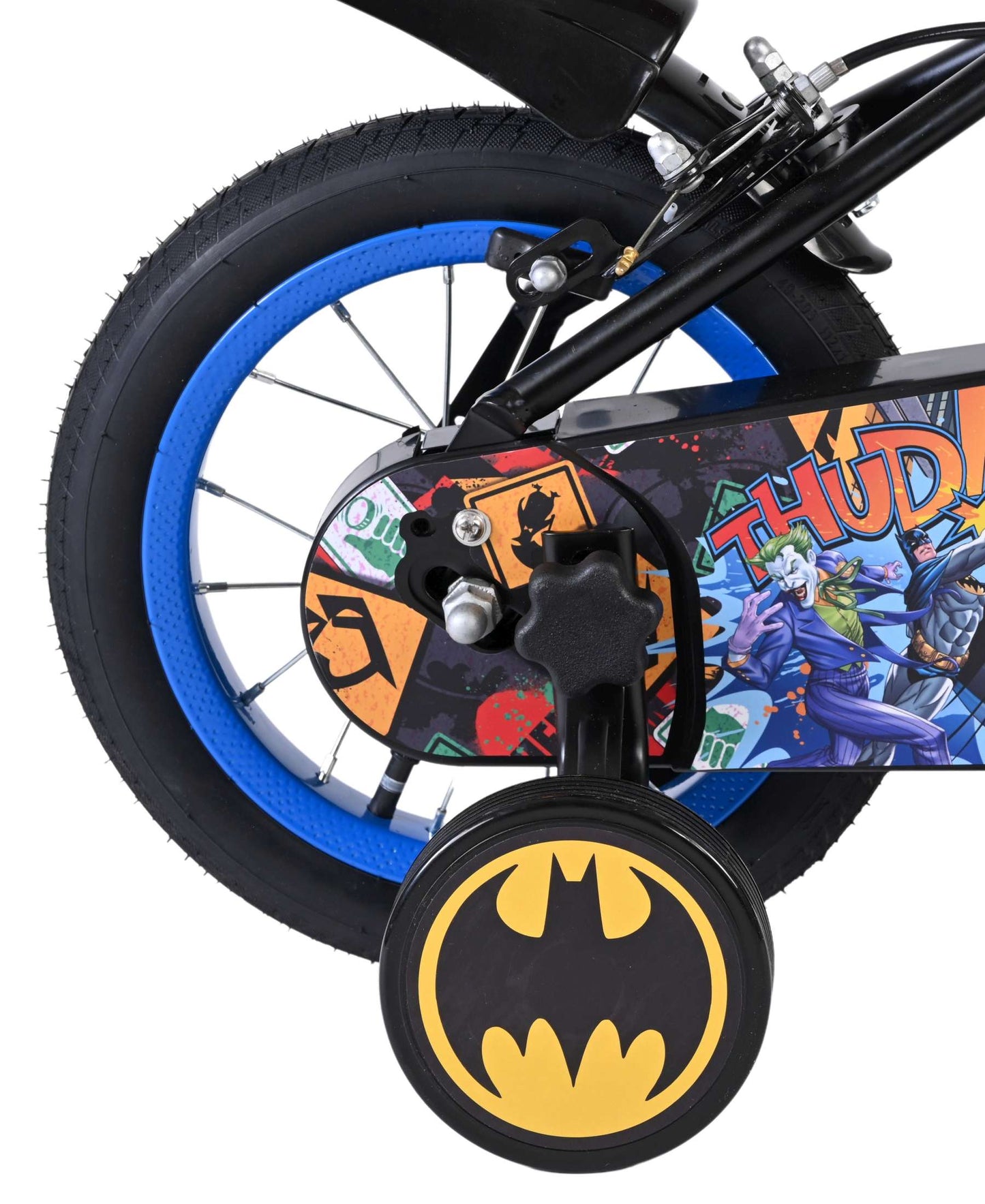 Bicicletta per bambini Batman - ragazzi - 12 pollici - nera - due freni a mano
