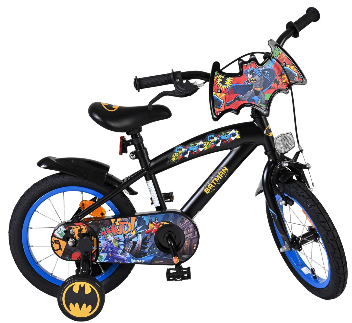 Bicicletta per bambini Batman - ragazzi - 14 pollici - nera