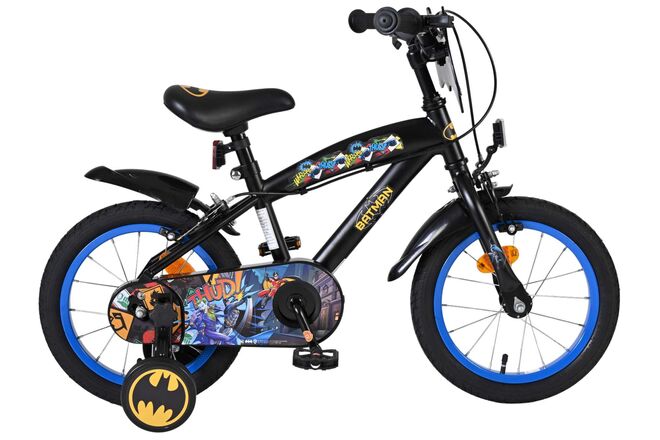 Bicicletta per bambini Batman - ragazzi - 14 pollici - nera - due freni a mano