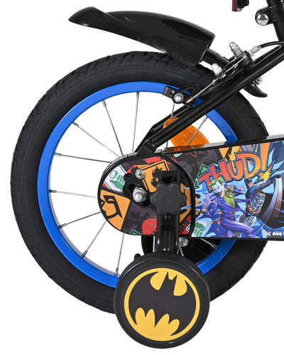Batman kinderfiets - jongens - 14 inch - zwart - twee handremmen