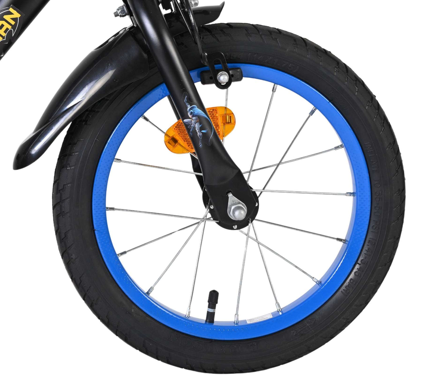 Bicicletta per bambini Batman - ragazzi - 14 pollici - nera - due freni a mano