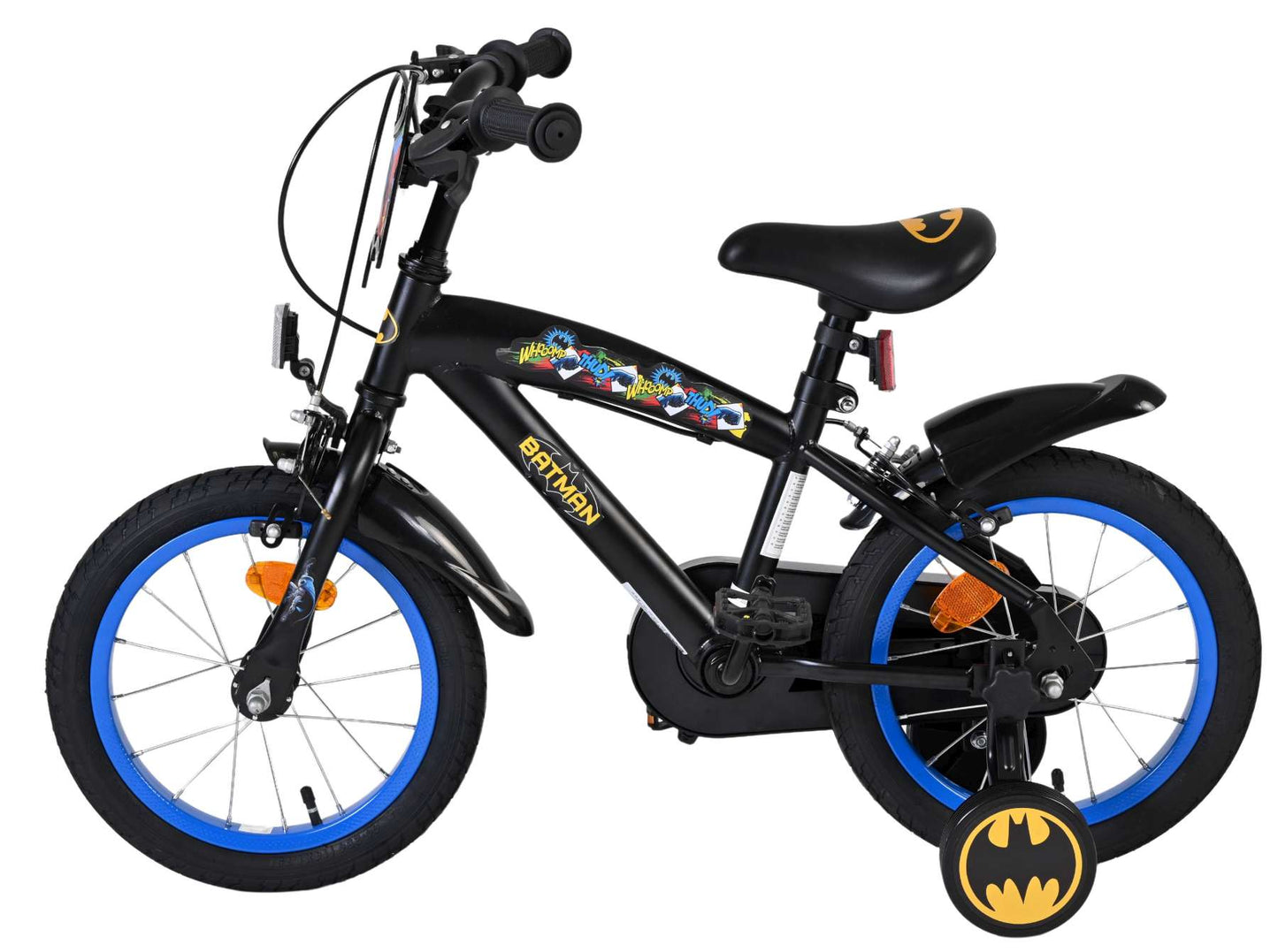 Bicicletta per bambini Batman - ragazzi - 14 pollici - nera - due freni a mano