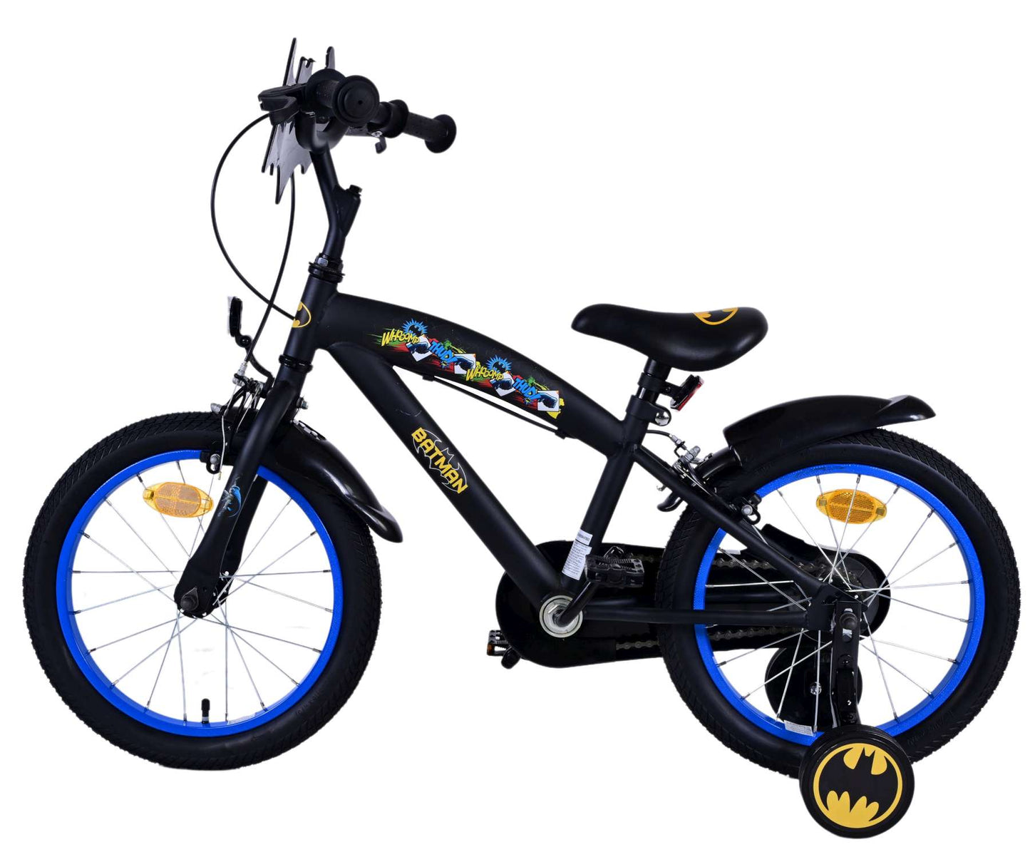 Batman Children's Bike Boys da 16 pollici Nero Freni a due mani