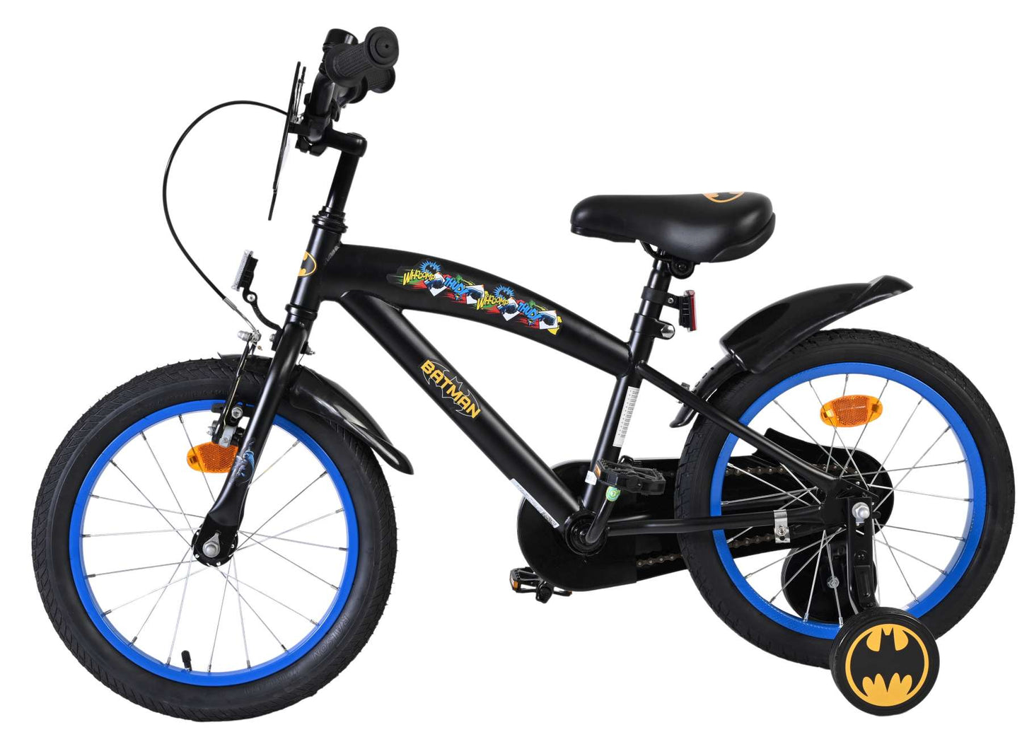 Bicicletta per bambini Batman - ragazzi - 16 pollici - nera