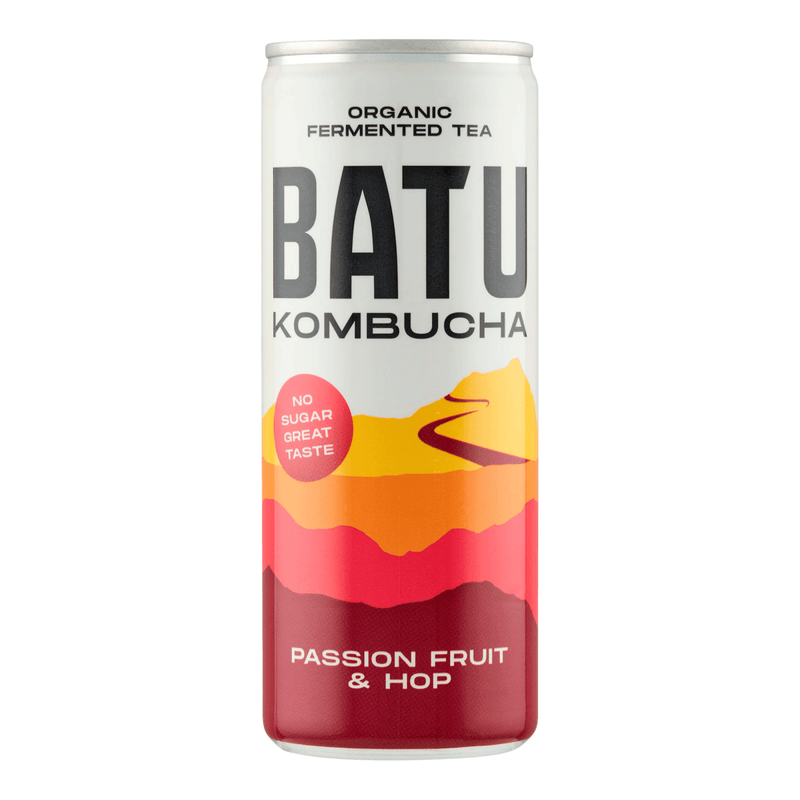 Batu kombucha passion fruit hop blik (12x 25cl)